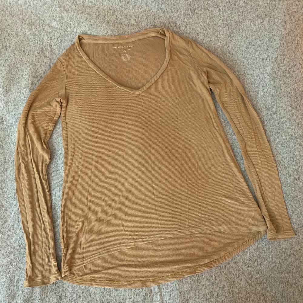 American Eagle Long Sleeve Basic Top